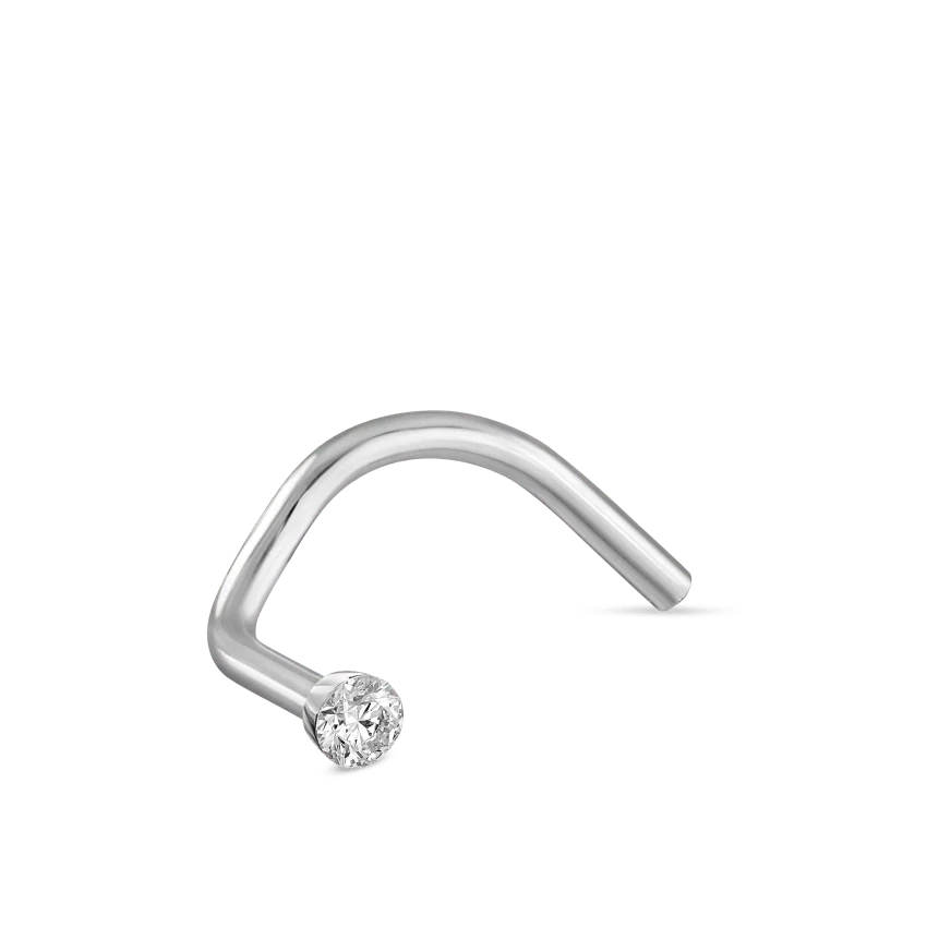 Invisible Set Diamond Nostril Screw - Image 29