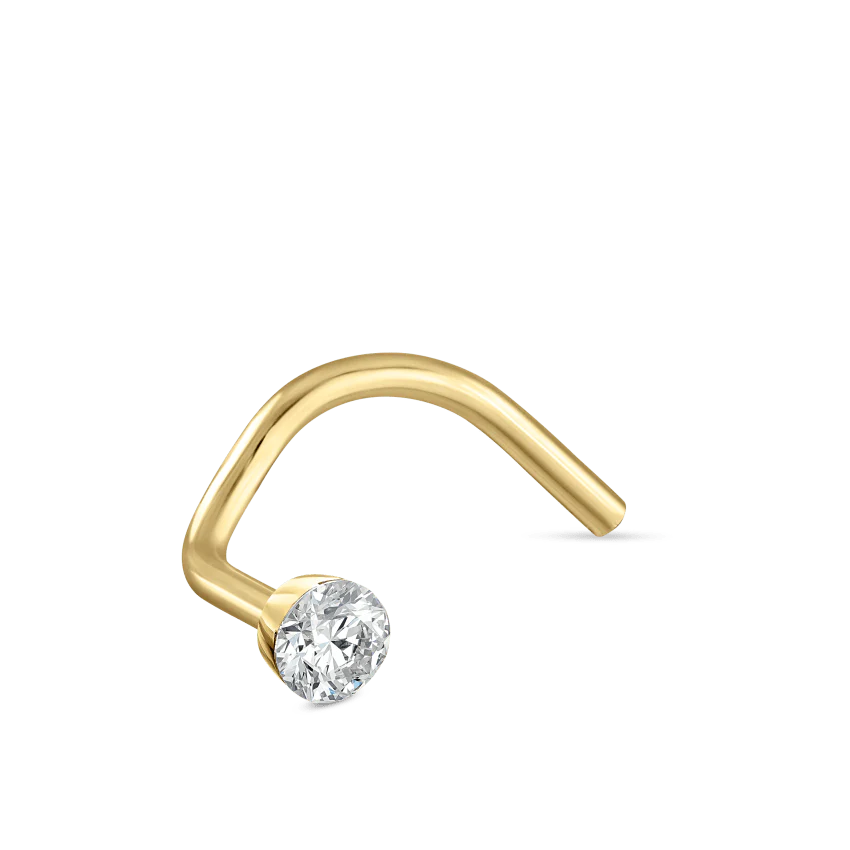 Invisible Set Diamond Nostril Screw - Image 44