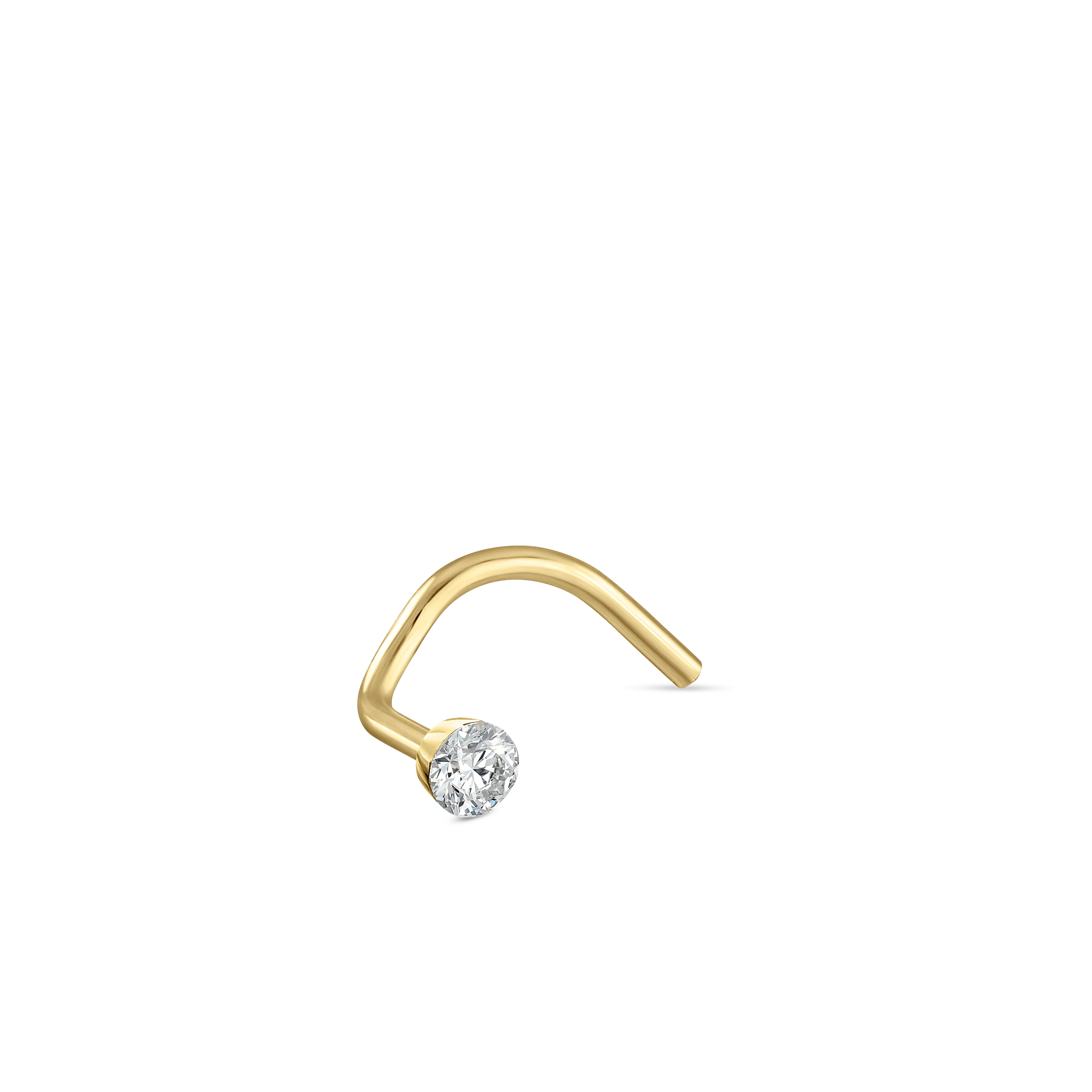 Invisible Set Diamond Nostril Screw - Image 59