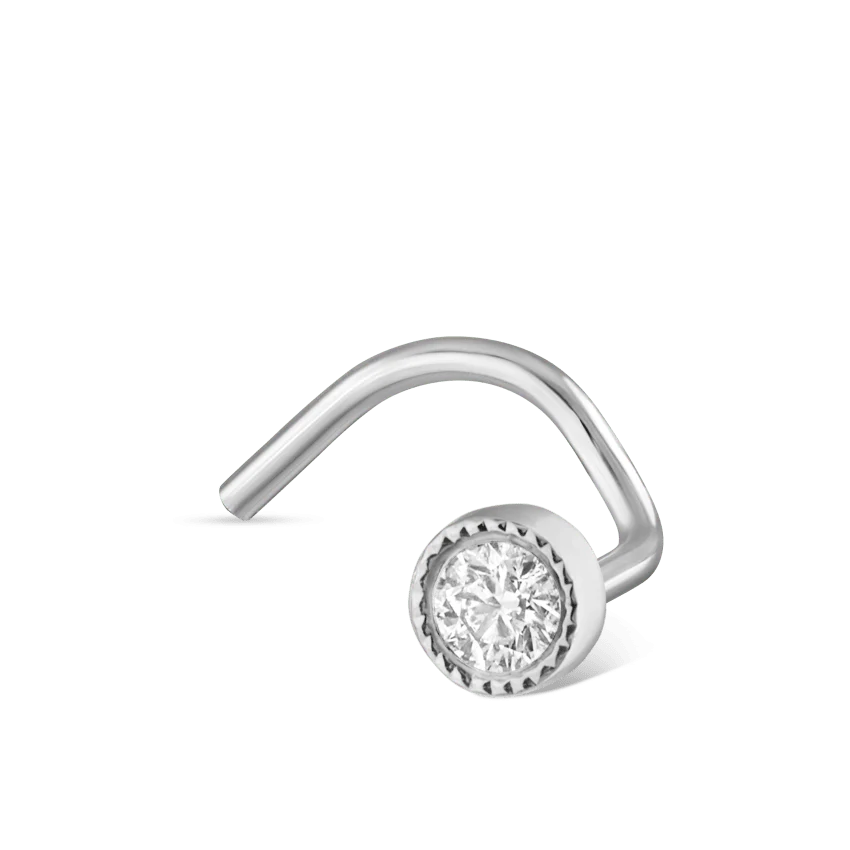 Diamond Scalloped Set Nostril Screw - Image 21