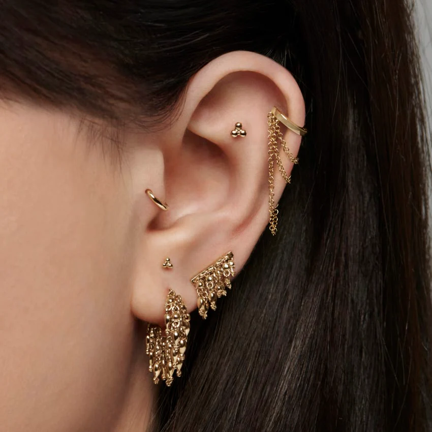 Tassel Bar Stud Earring - Image 4