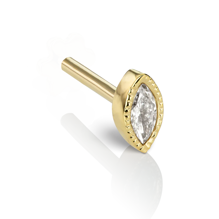 Marquise Diamond Tash Threaded Backing - Image 6