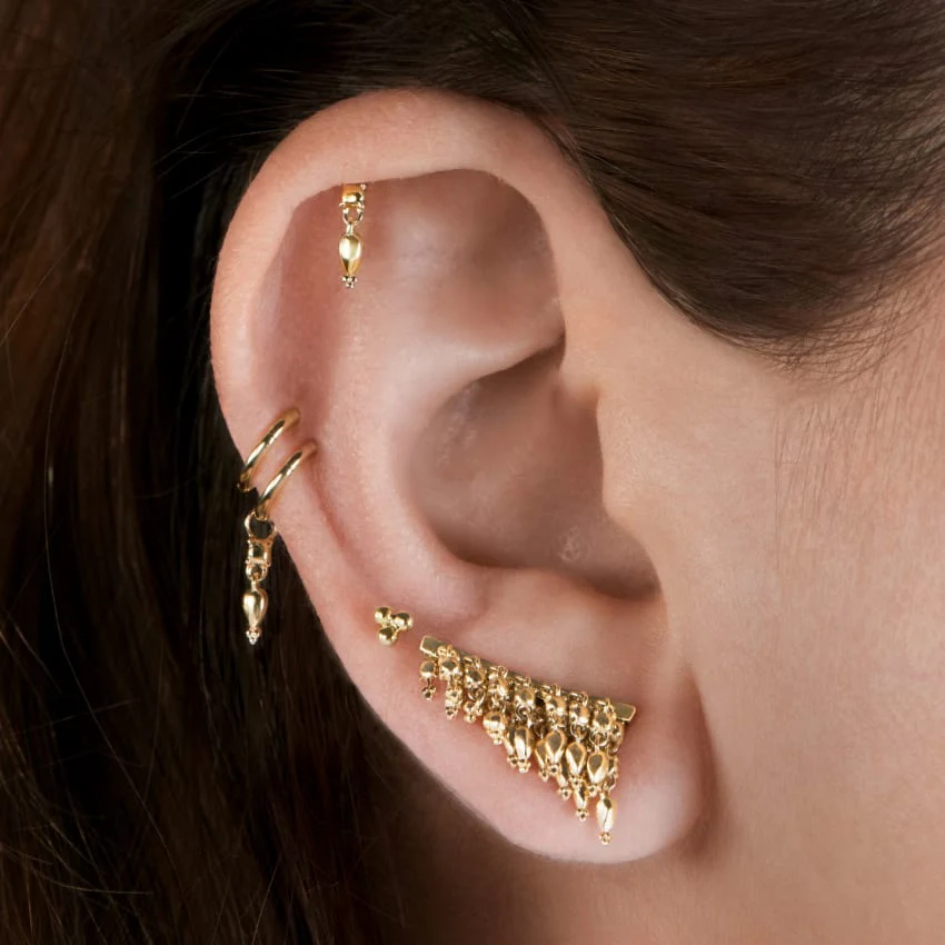 18mm Curved Tassel Bar Ear Climber - Image 18