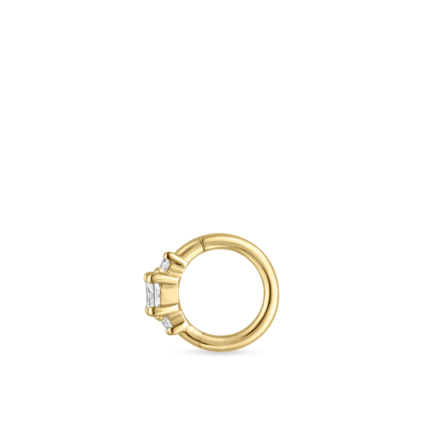 2mm Diamond Princess Hoop Earring - Image 26