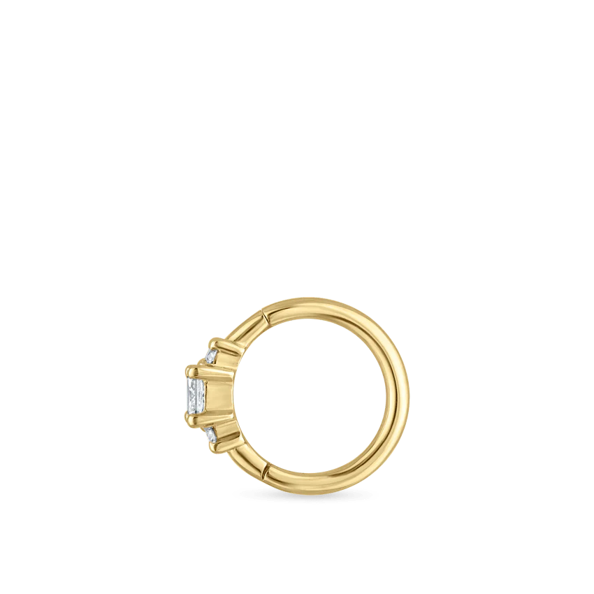 2mm Diamond Princess Hoop Earring - Image 32