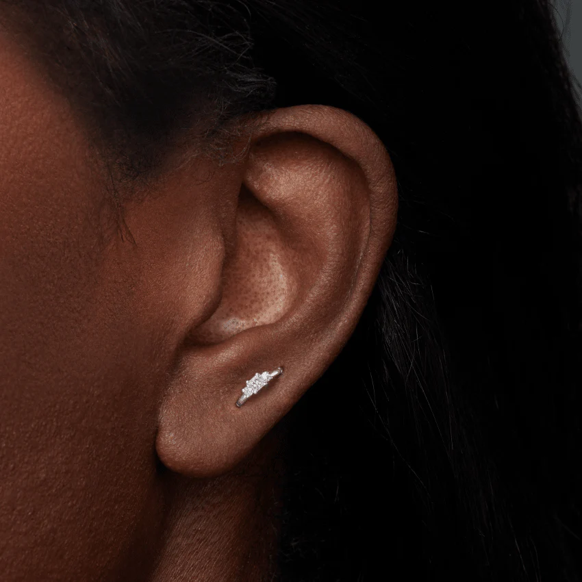 2mm Diamond Princess Hoop Earring - Image 42