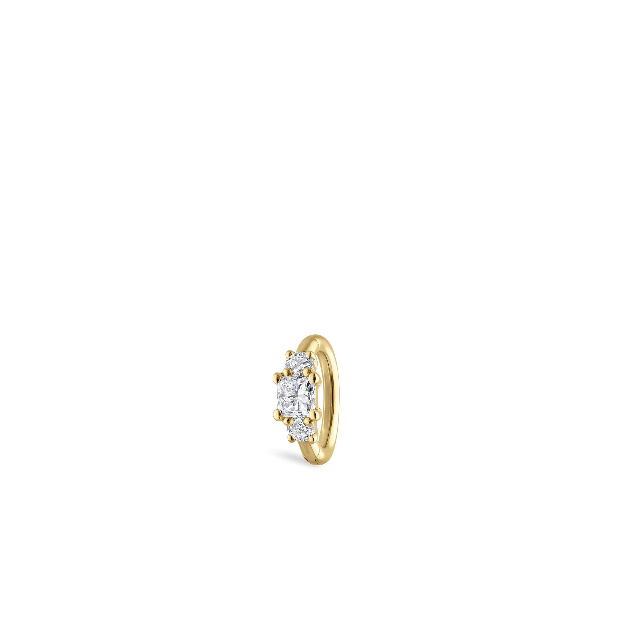 2mm Diamond Princess Hoop Earring - Image 67