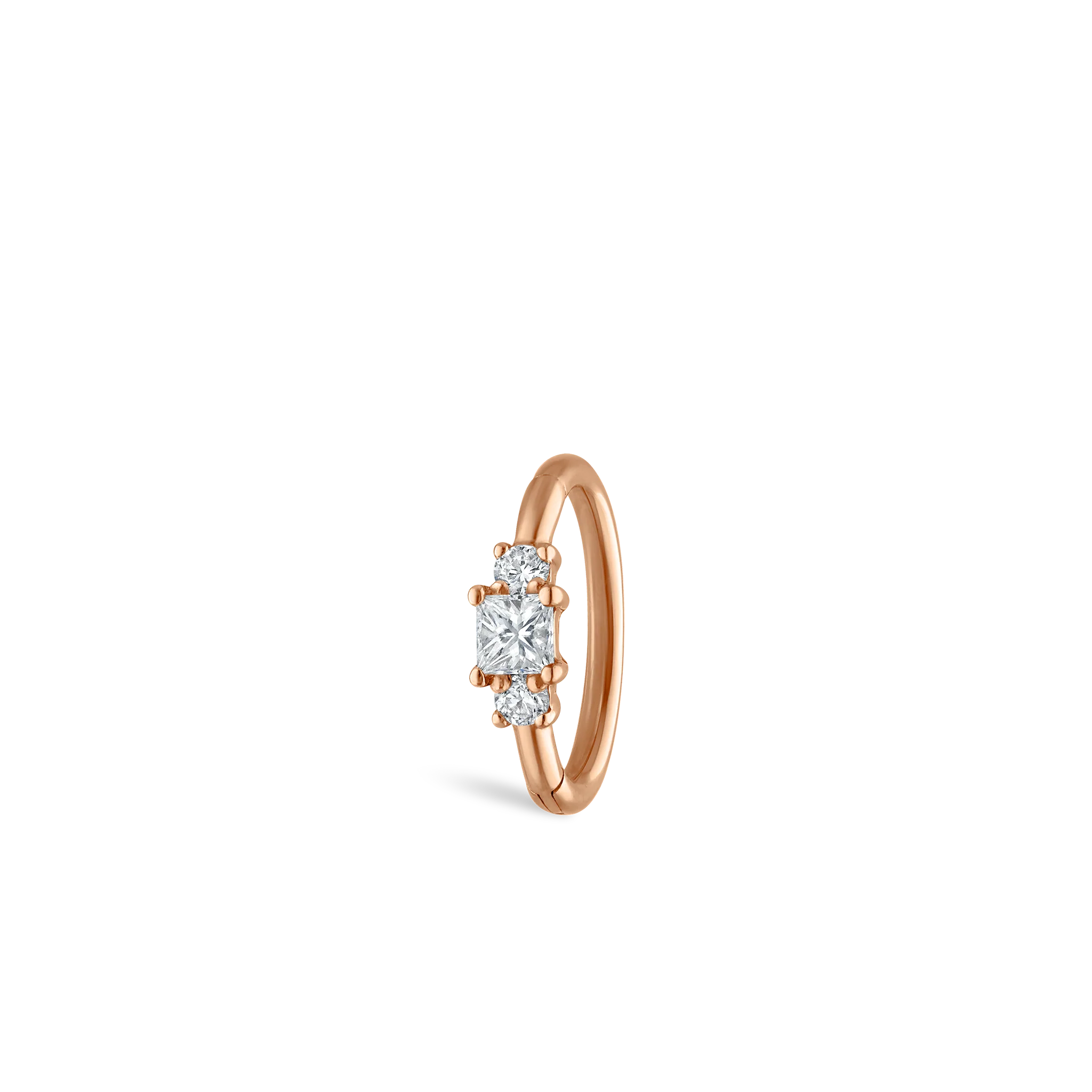 2mm Diamond Princess Hoop Earring - Image 71