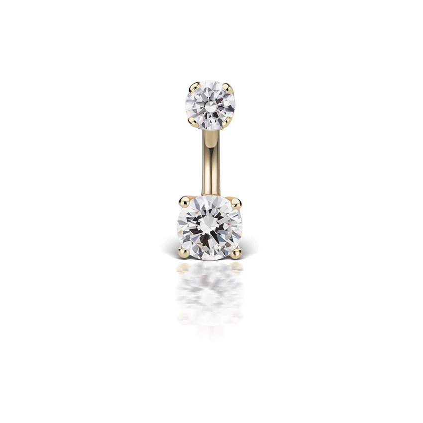 Prong Set Cubic Zirconia Rook Barbell - Image 23