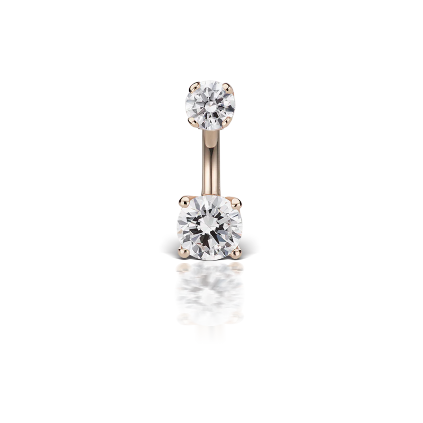 Prong Set Cubic Zirconia Rook Barbell - Image 27
