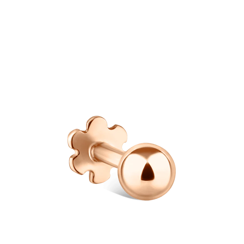 Ball Threaded Stud Earring With Titanium Backing - Image 57
