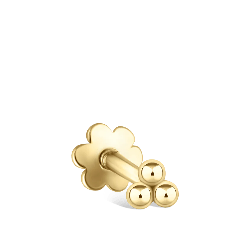 Ball Trinity Threaded Stud Earring - Image 21