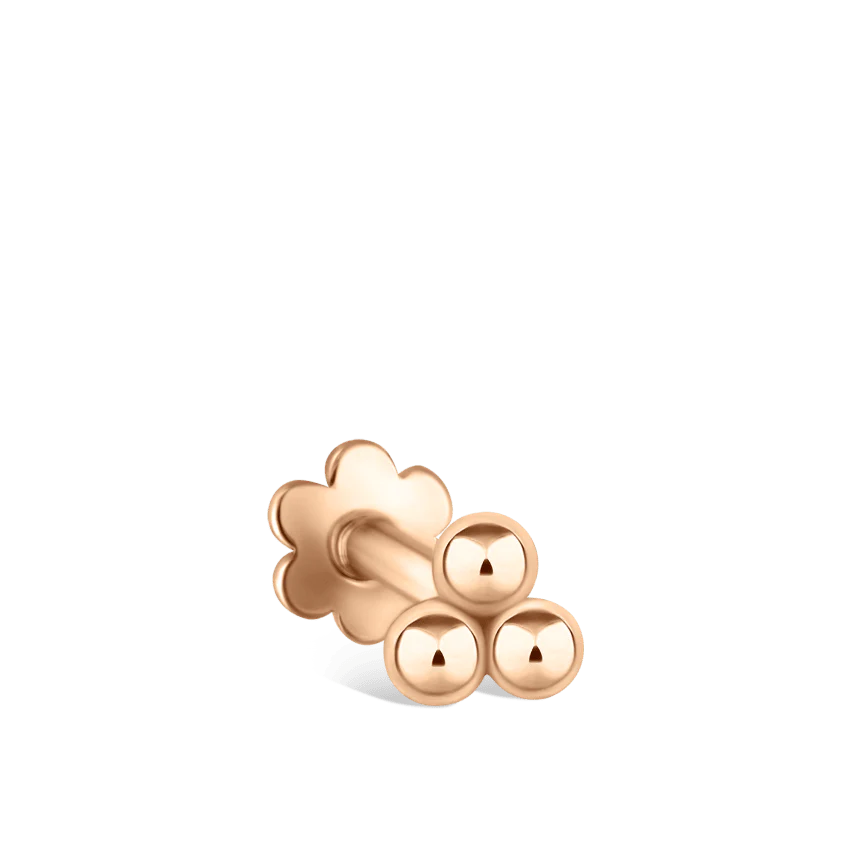 Ball Trinity Threaded Stud Earring - Image 37