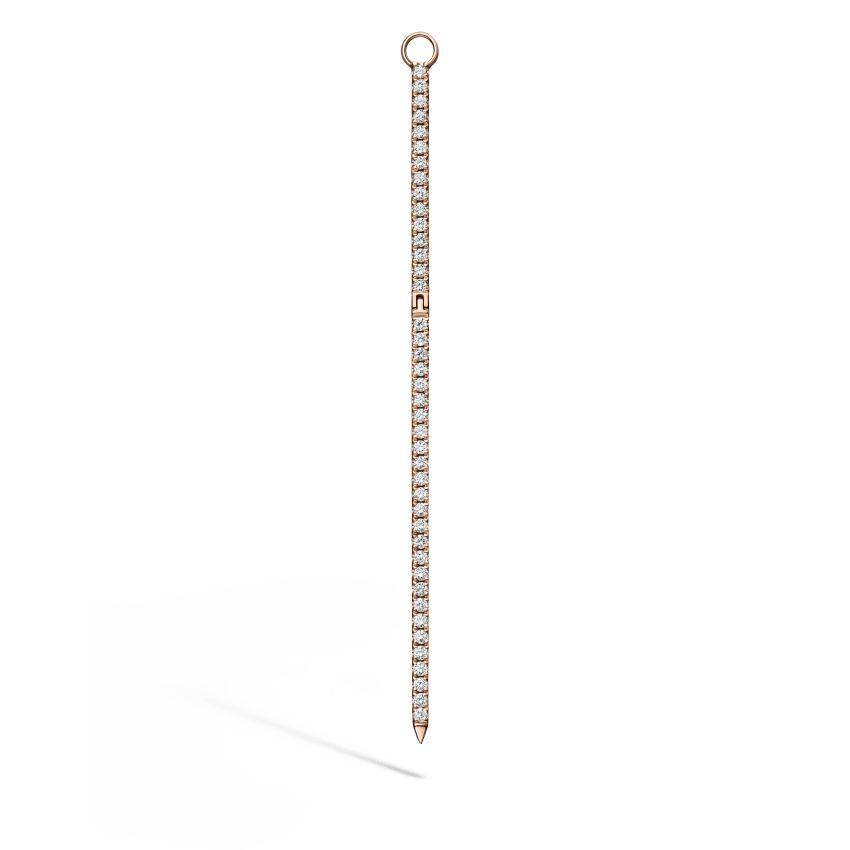 Black and White Diamond Eternity Bar Charm - Image 20