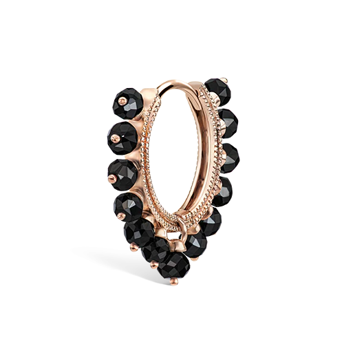 Black Diamond Coronet Hoop Earring - Image 27