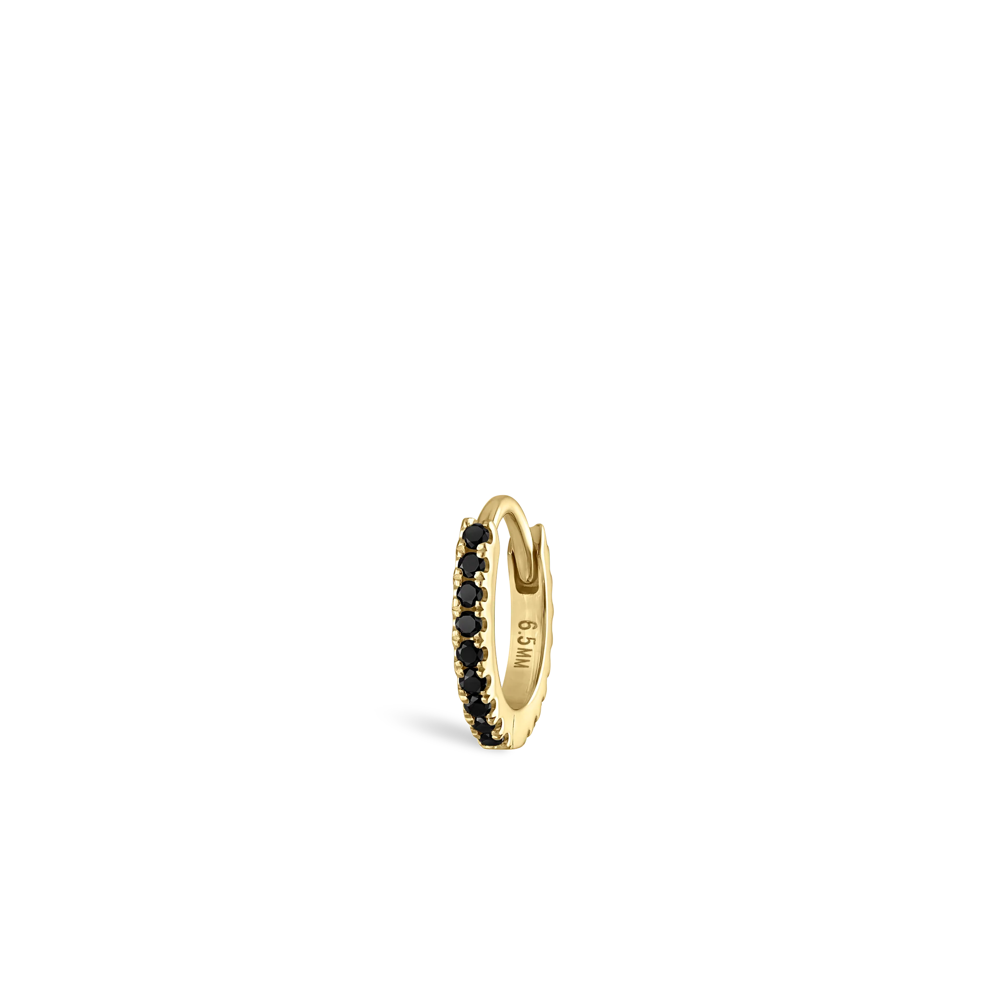 Black Diamond Eternity Hoop Earring - Image 103