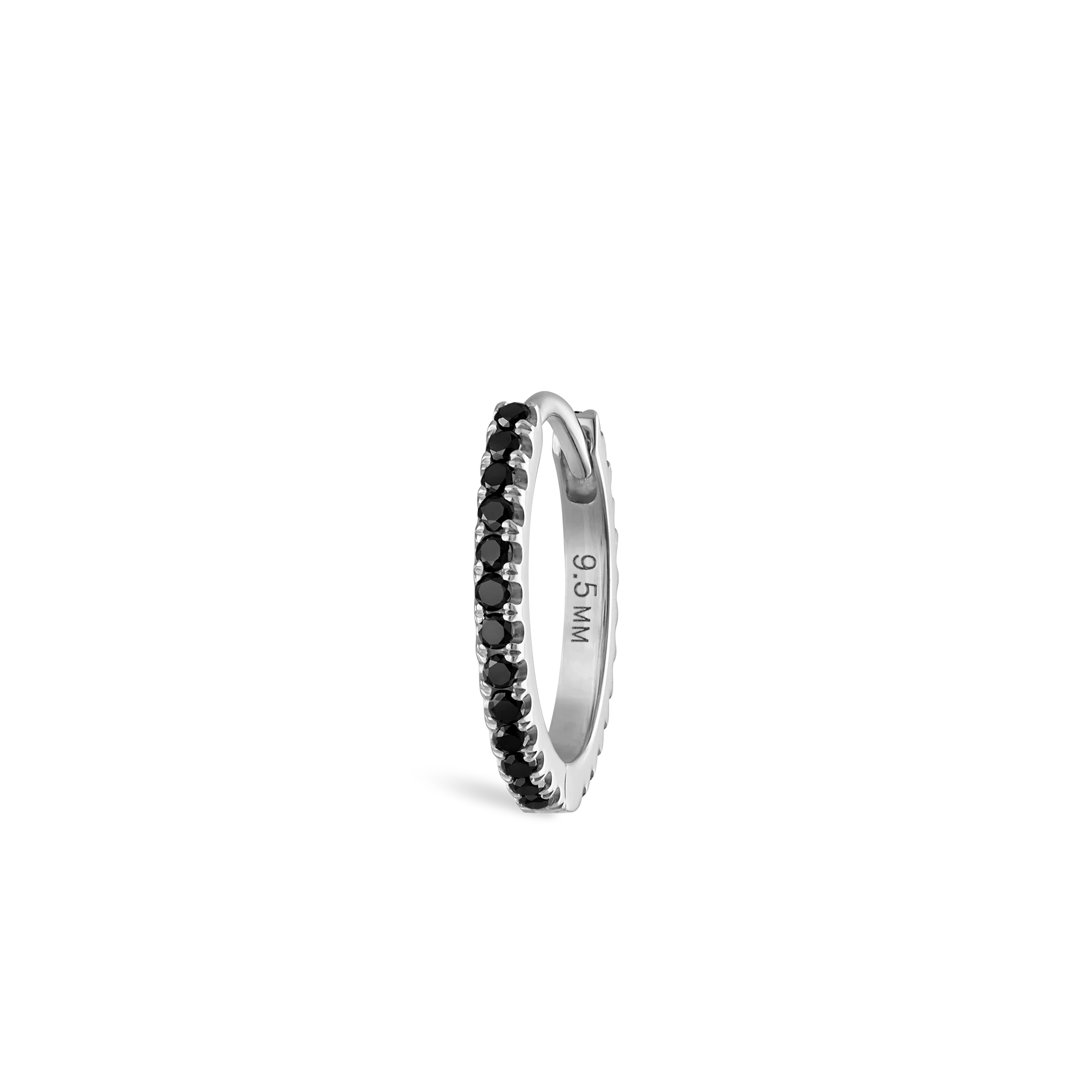 Black Diamond Eternity Hoop Earring - Image 108
