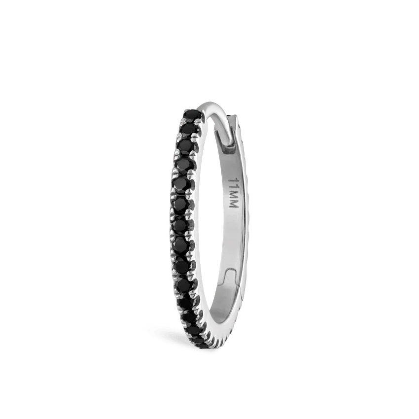 Black Diamond Eternity Hoop Earring - Image 27