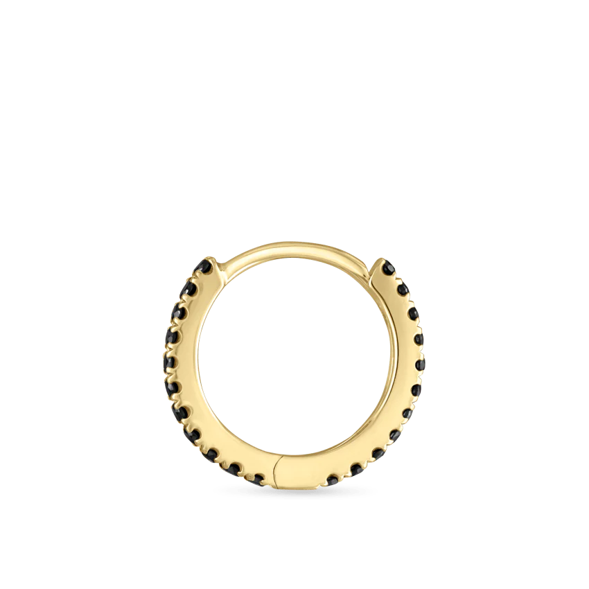 Black Diamond Eternity Hoop Earring - Image 41