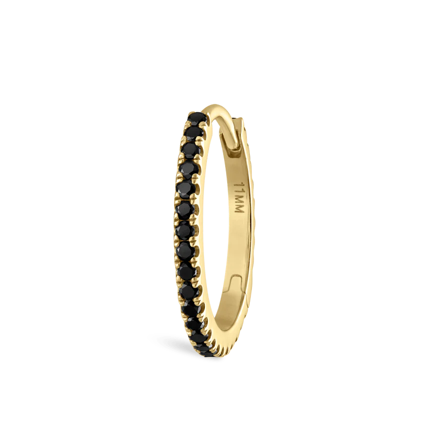 Black Diamond Eternity Hoop Earring - Image 55