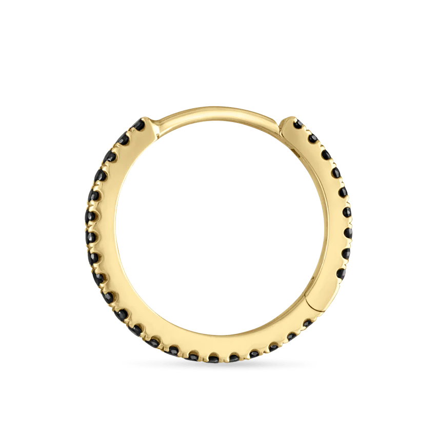 Black Diamond Eternity Hoop Earring - Image 56