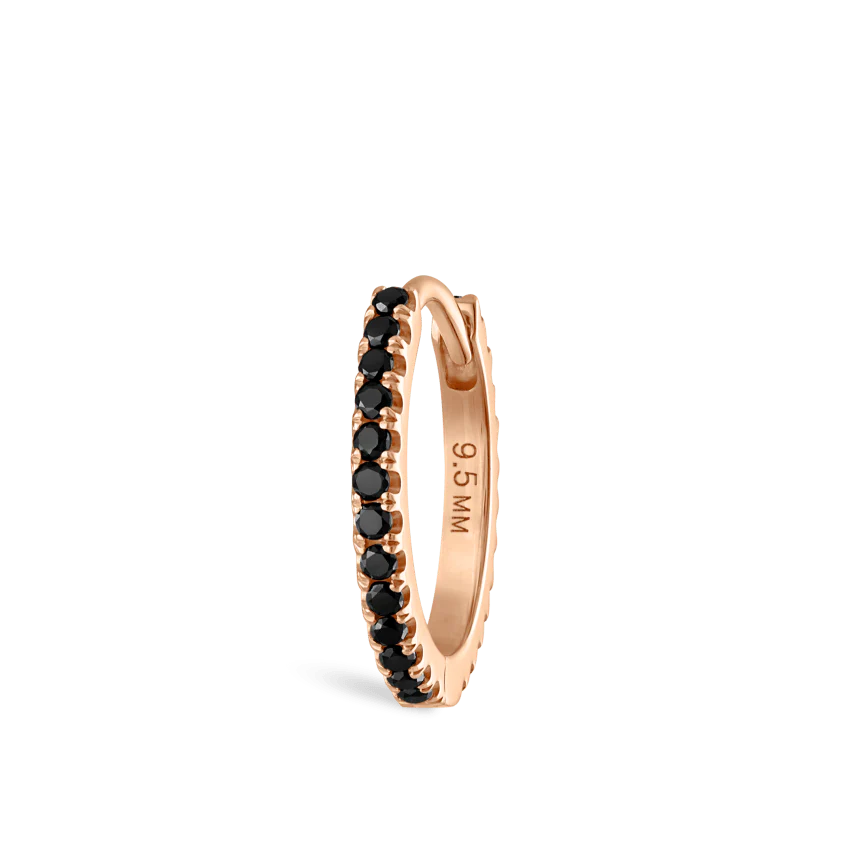 Black Diamond Eternity Hoop Earring - Image 58