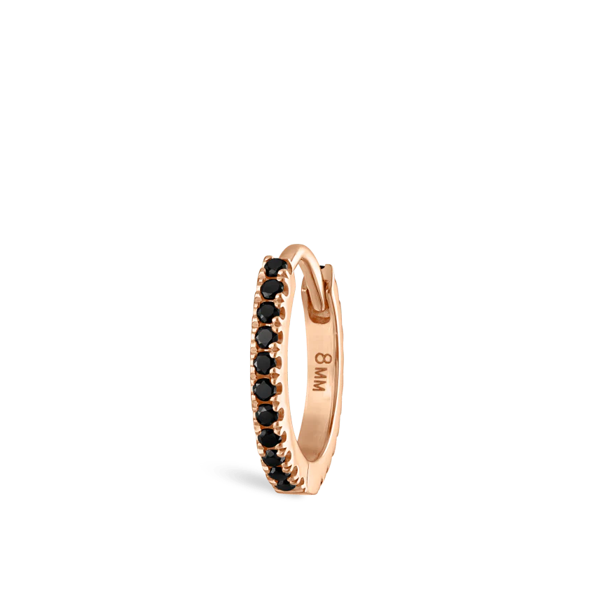 Black Diamond Eternity Hoop Earring - Image 66