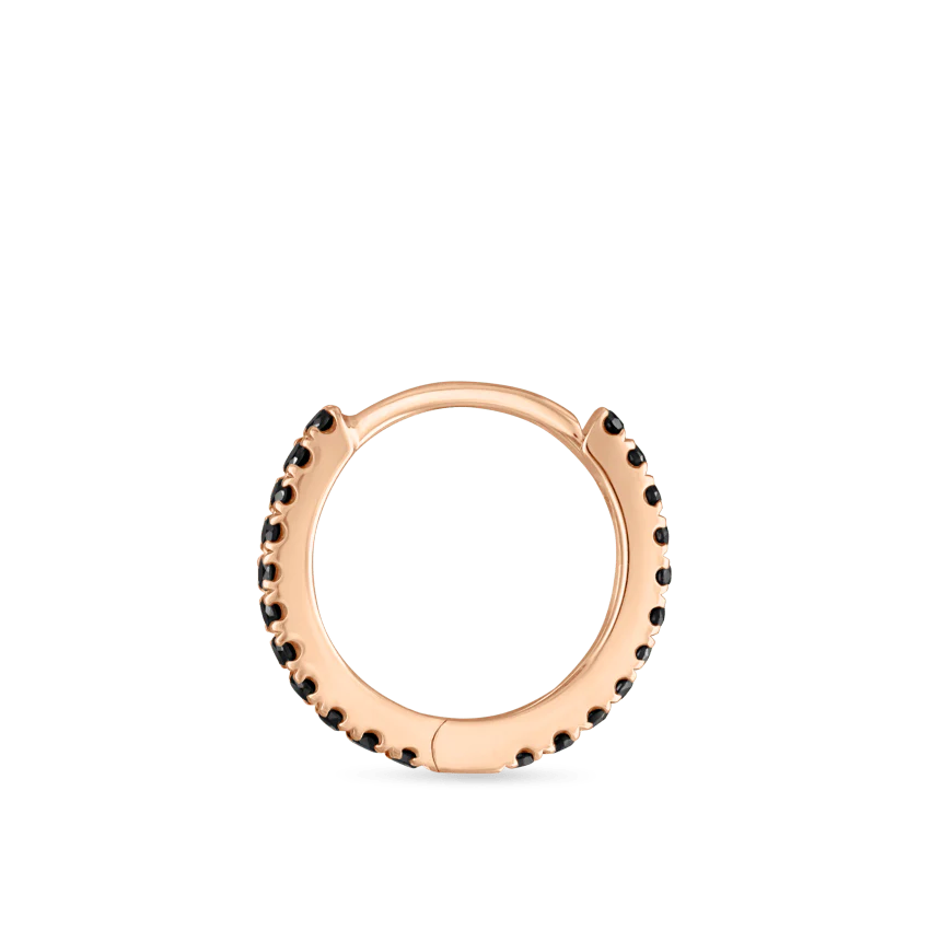 Black Diamond Eternity Hoop Earring - Image 69