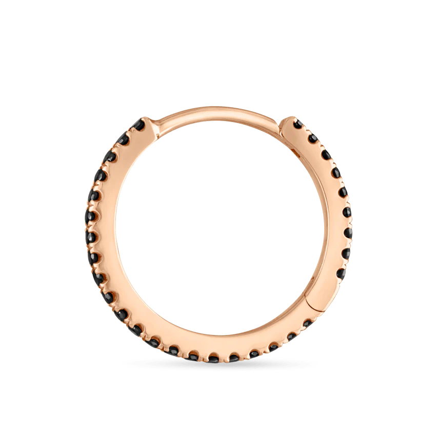 Black Diamond Eternity Hoop Earring - Image 84