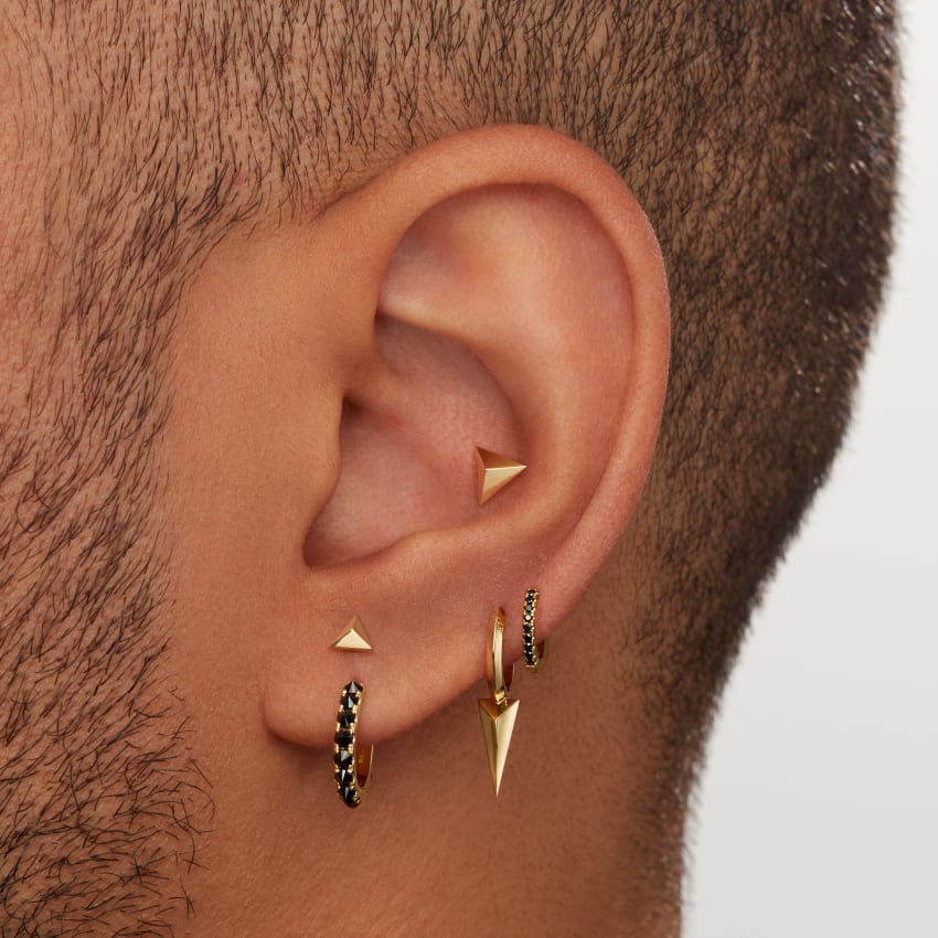 Black Diamond Eternity Hoop Earring - Image 95
