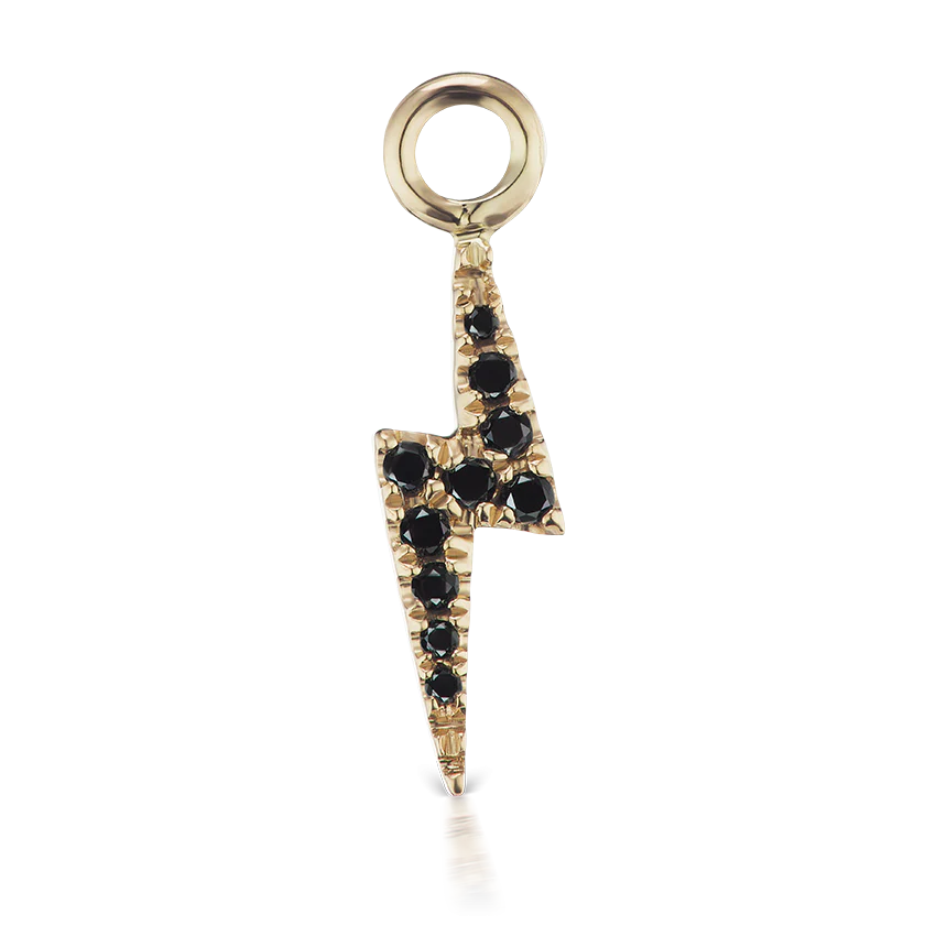 Black Diamond Lightning Bolt Charm - Image 5