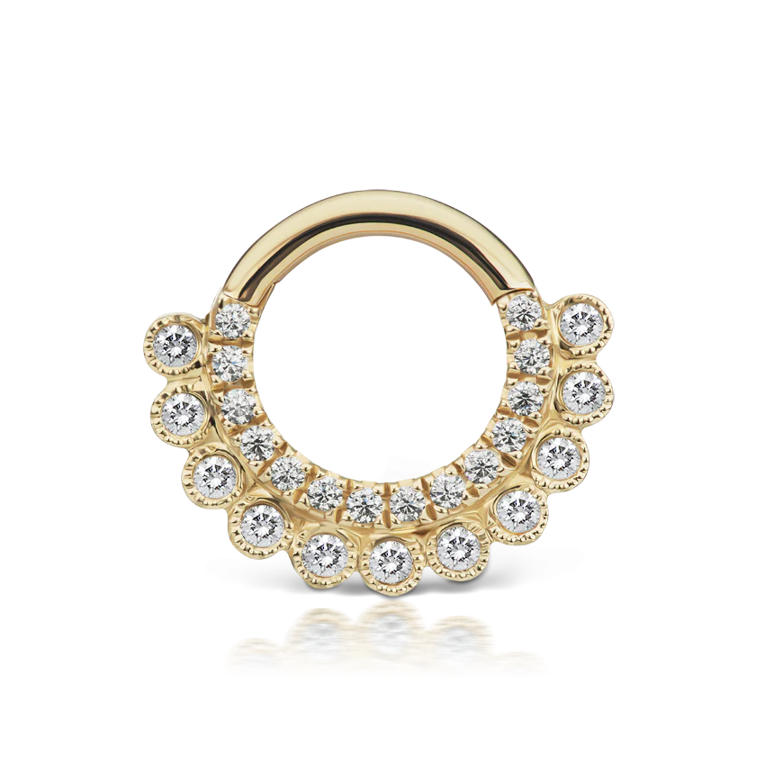 Cubic Zirconia Apsara Hoop Earring - Image 10