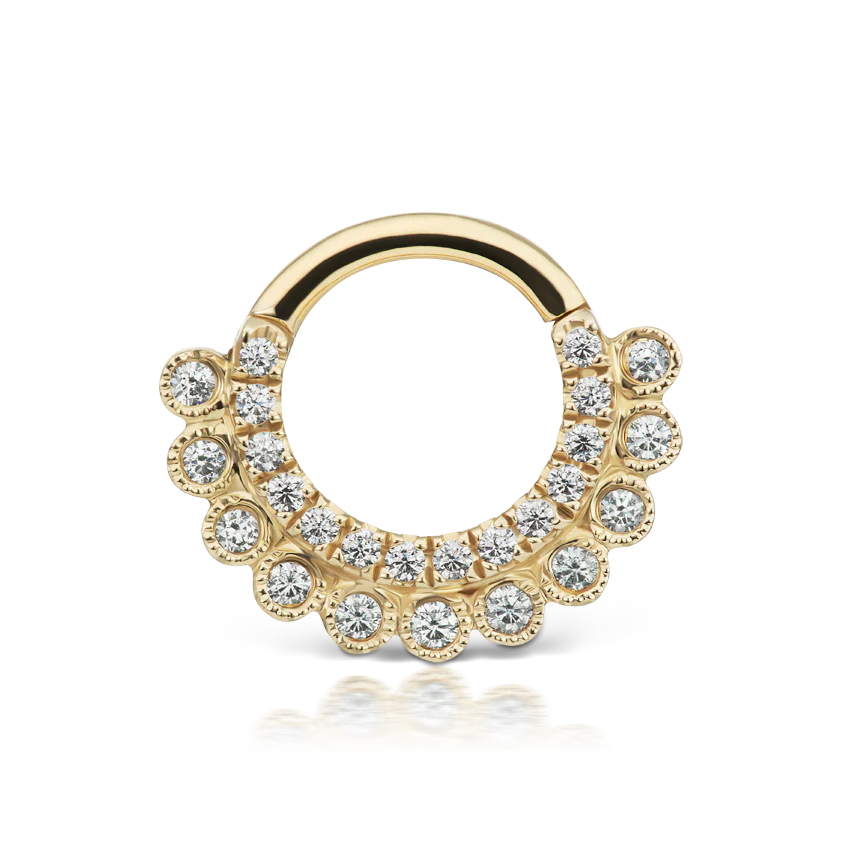 Cubic Zirconia Apsara Hoop Earring - Image 12