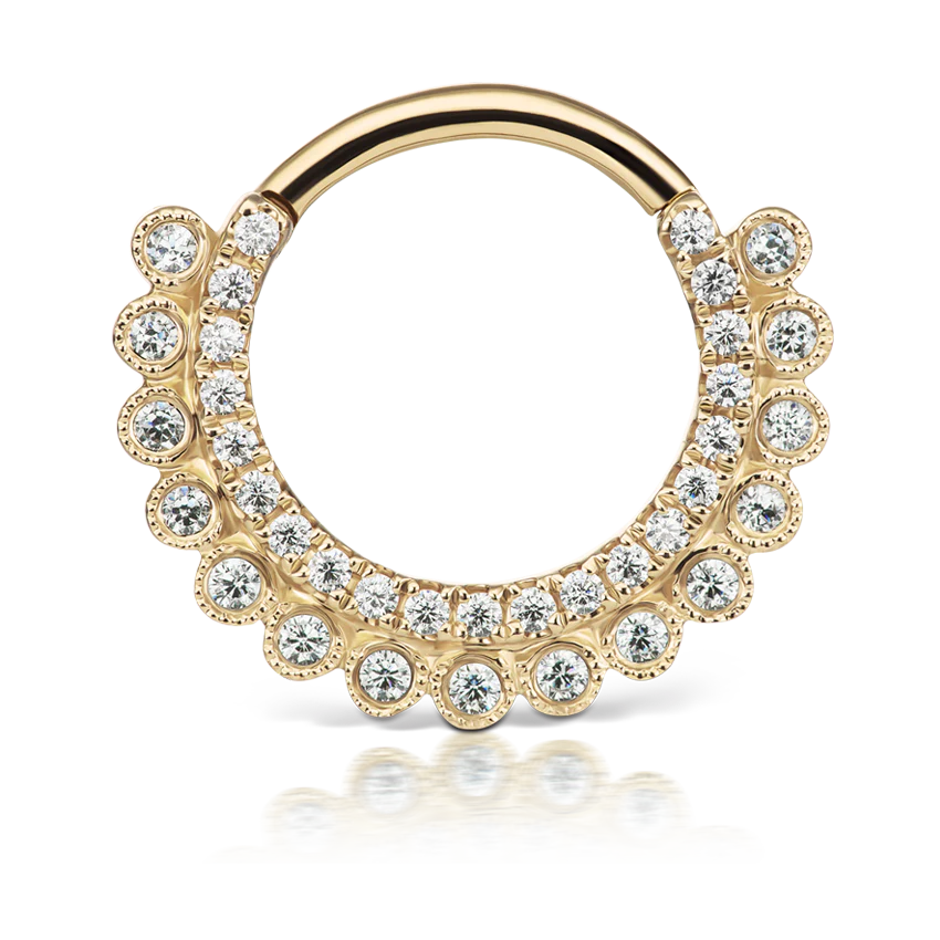 Cubic Zirconia Apsara Hoop Earring - Image 16