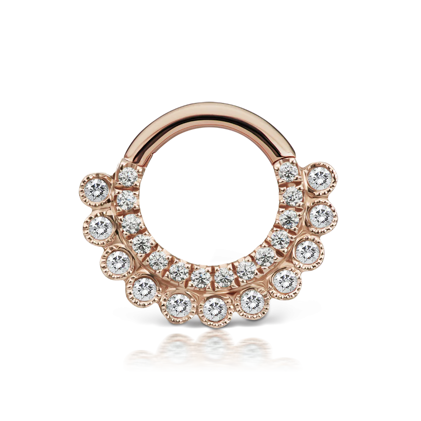 Cubic Zirconia Apsara Hoop Earring - Image 18