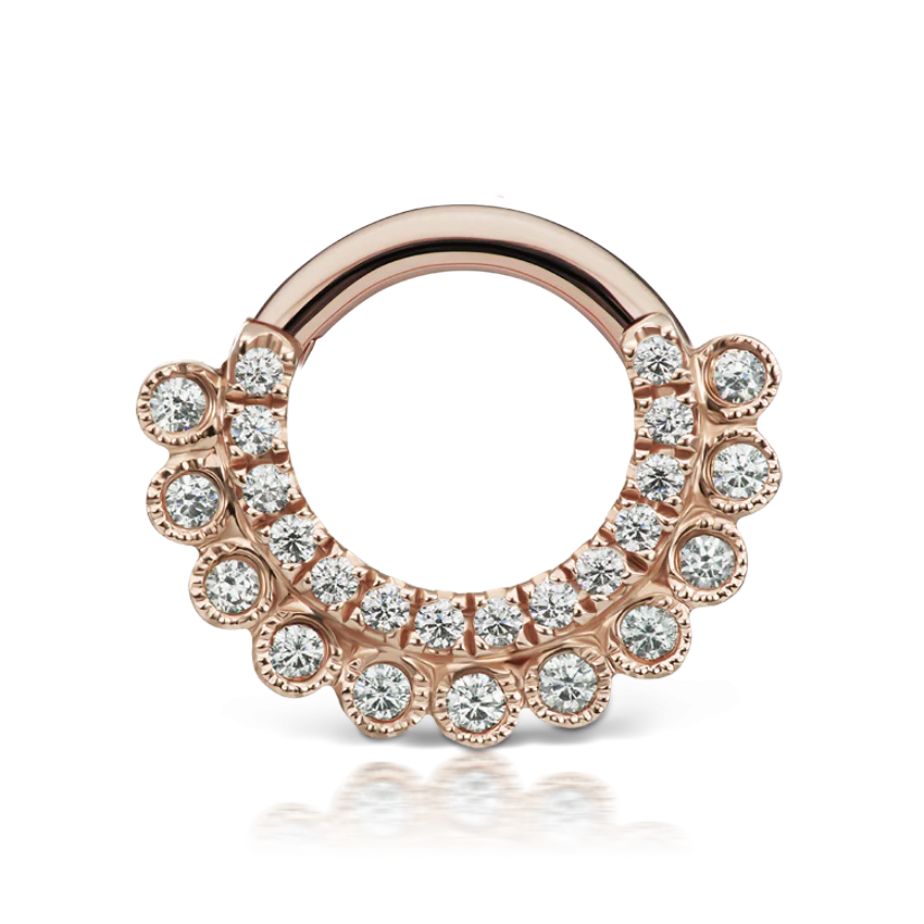 Cubic Zirconia Apsara Hoop Earring - Image 19
