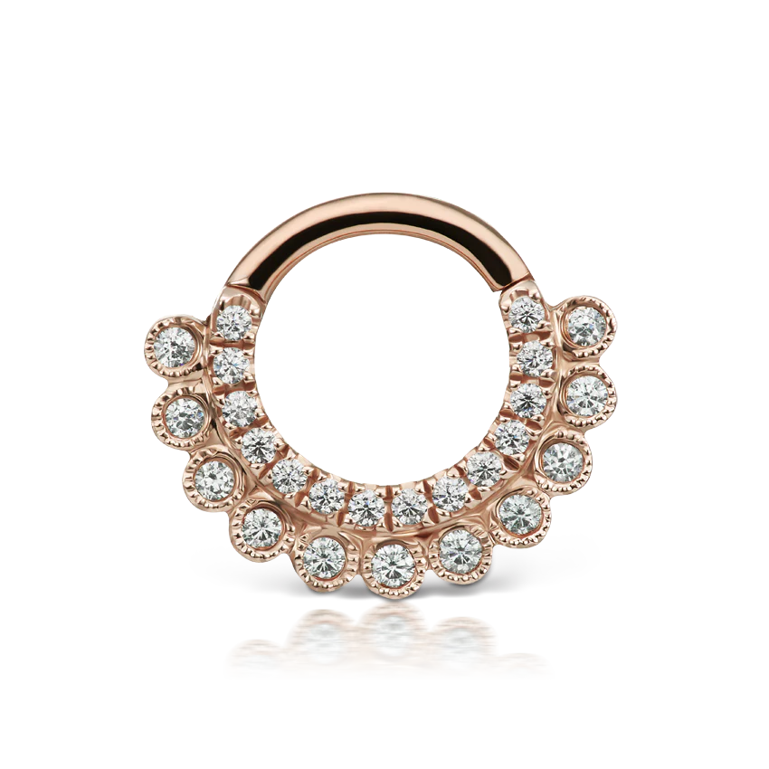Cubic Zirconia Apsara Hoop Earring - Image 20