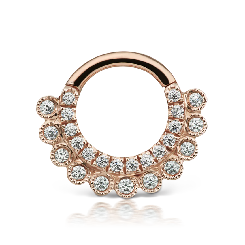 Cubic Zirconia Apsara Hoop Earring - Image 22
