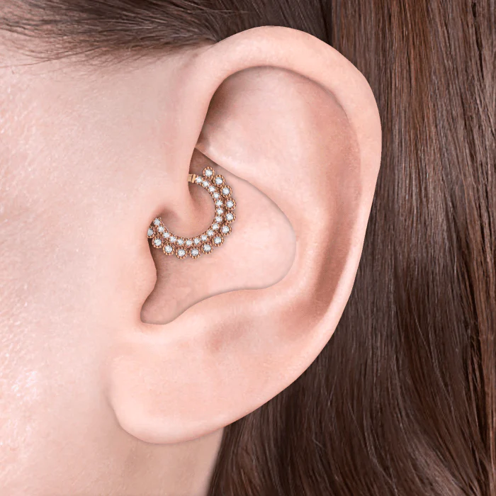 Cubic Zirconia Apsara Hoop Earring - Image 23