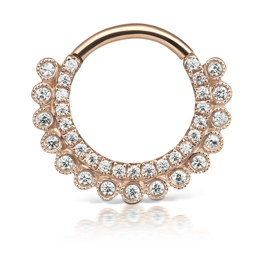 Cubic Zirconia Apsara Hoop Earring - Image 24