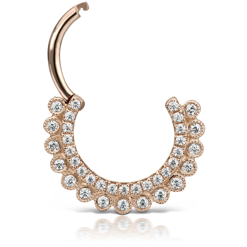 Cubic Zirconia Apsara Hoop Earring - Image 25