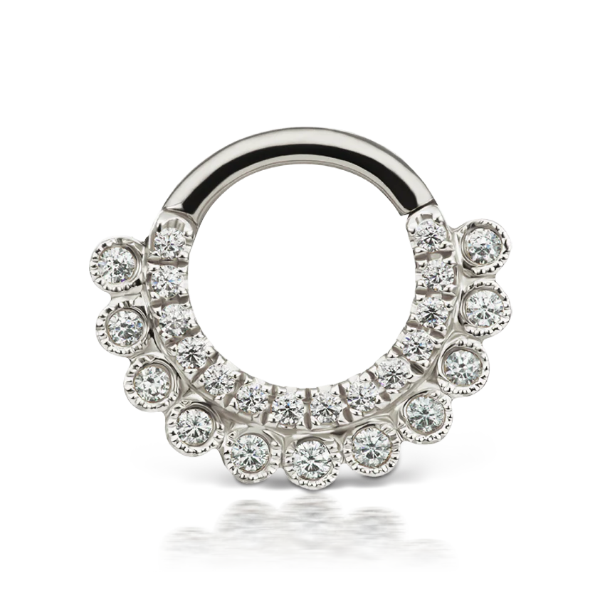 Cubic Zirconia Apsara Hoop Earring - Image 6