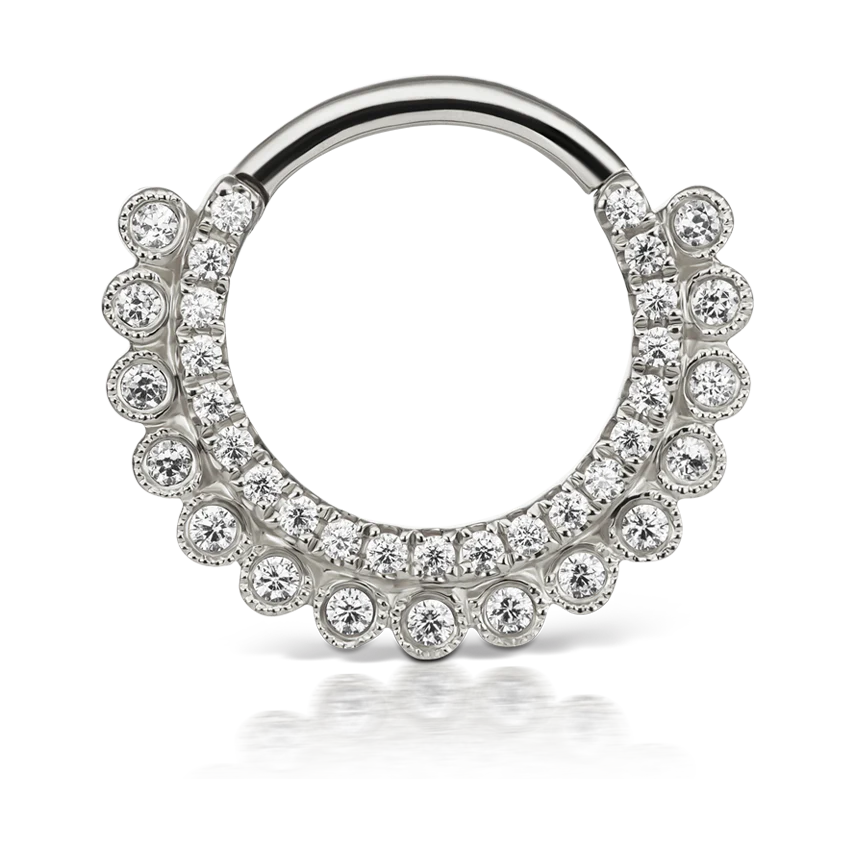 Cubic Zirconia Apsara Hoop Earring - Image 8