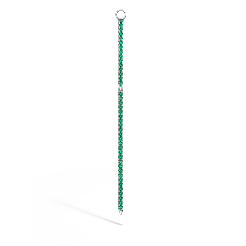 Diamond and Emerald Eternity Bar Charm - Image 14