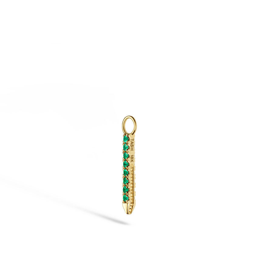 Diamond and Emerald Eternity Bar Charm - Image 26