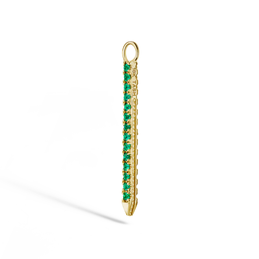 Diamond and Emerald Eternity Bar Charm - Image 31