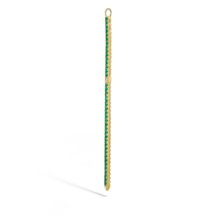 Diamond and Emerald Eternity Bar Charm - Image 35