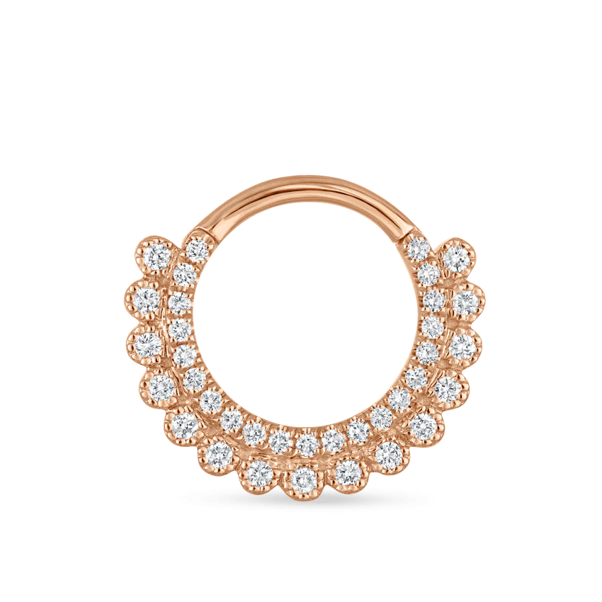 Diamond Apsara Hoop Earring - Image 15