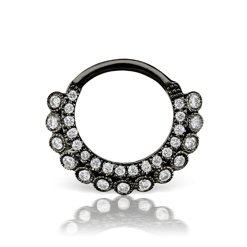 Diamond Apsara Hoop Earring - Image 19