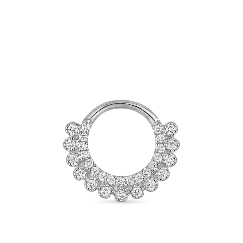 Diamond Apsara Hoop Earring - Image 3